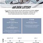 air dior lottery